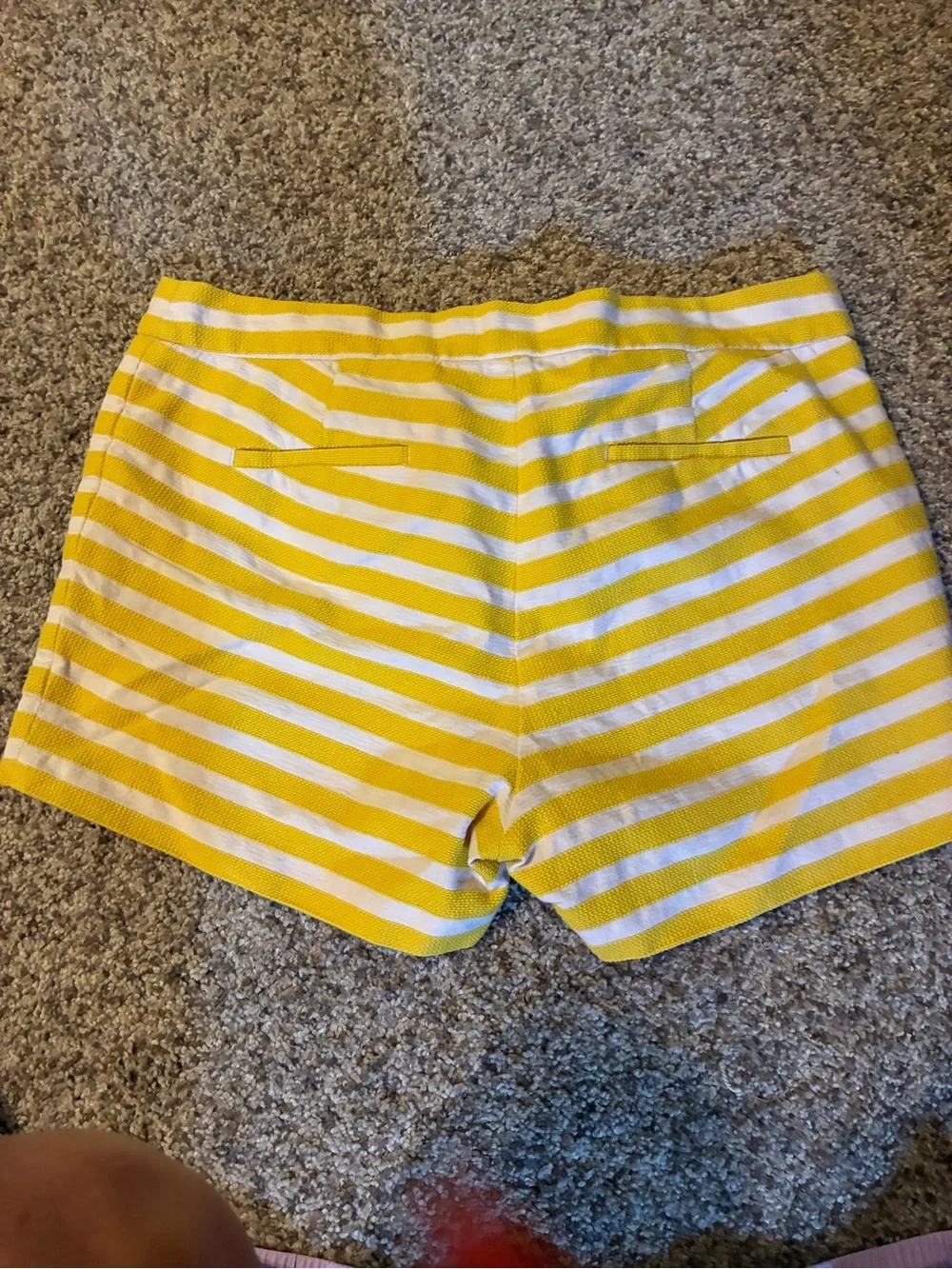 J. Crew Yellow and White Striped Women’s Shorts